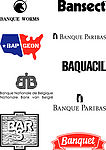 banque公司系列logo标志