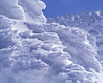 白色冬景 雪片 雪堆 雪山