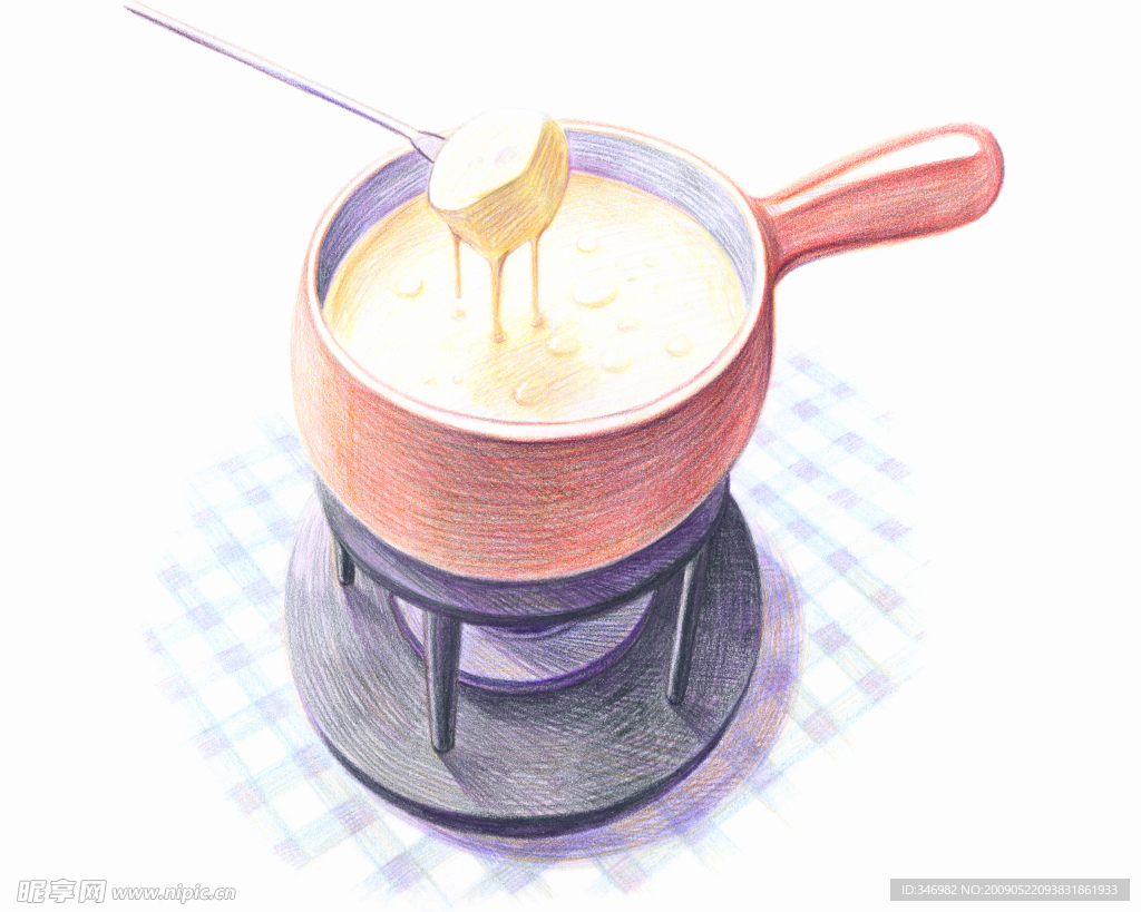 彩铅 绘画 美食 菜谱