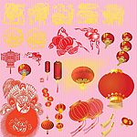 剪纸与灯笼