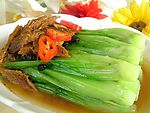 豆豉印鳞鱼油麦菜