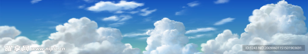 卡通 蓝色天空