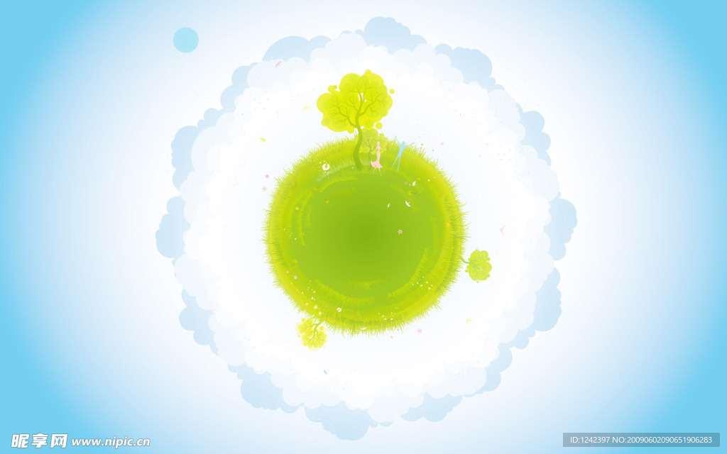 水墨花纹