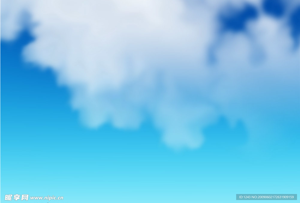 卡通蓝天