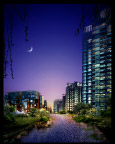 住宅小区夜景效果图