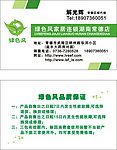 绿色风名片