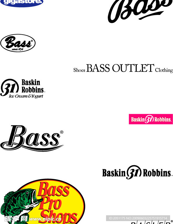bass公司标志合集