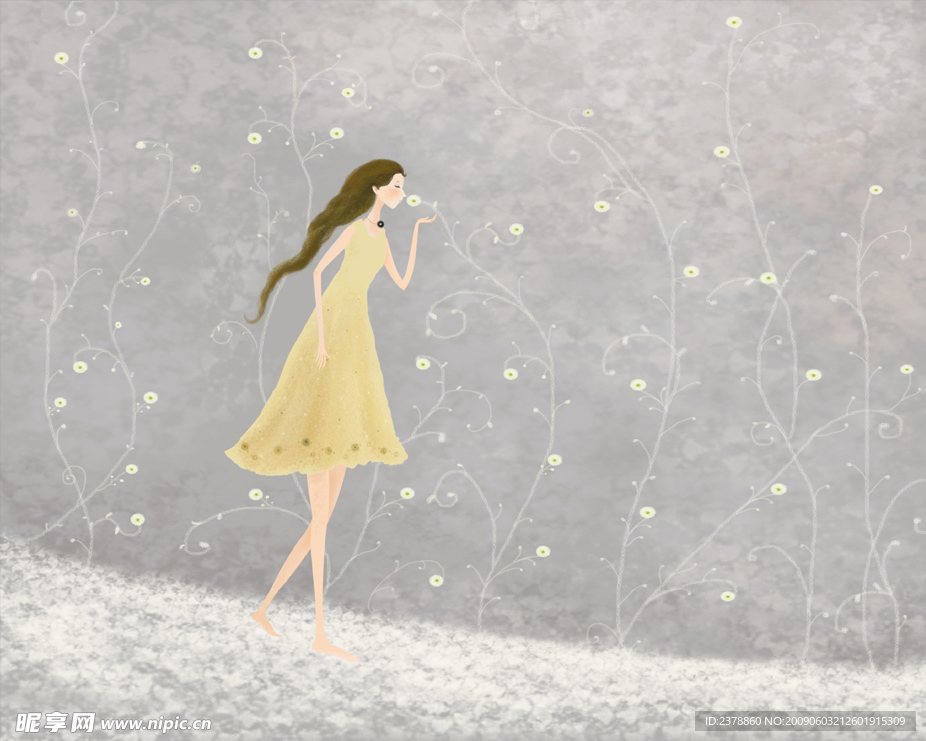梦里飞插画《香飘》