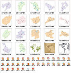 全国各省矢量地图AI