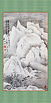 中国画水墨雪景
