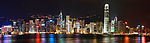 香港维多利亚港夜景全景图2
