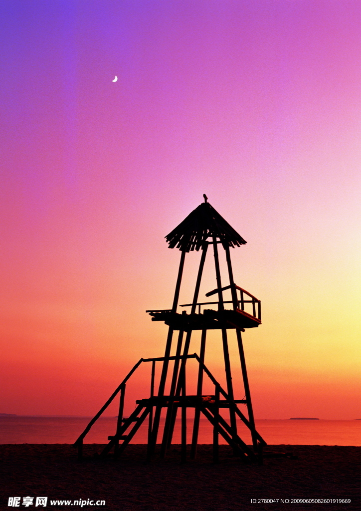 夕阳背景