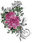 手绘角花01