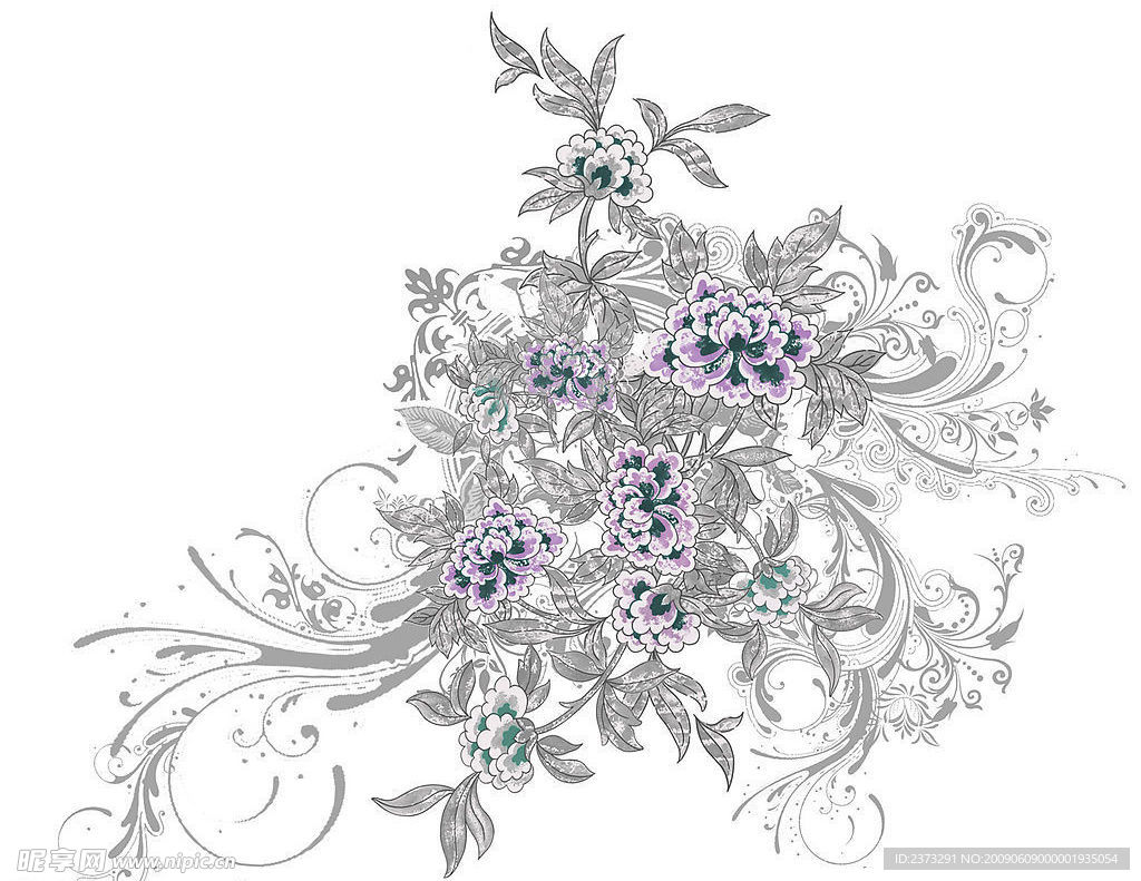 手绘角花05
