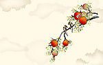 水墨,国画,果实