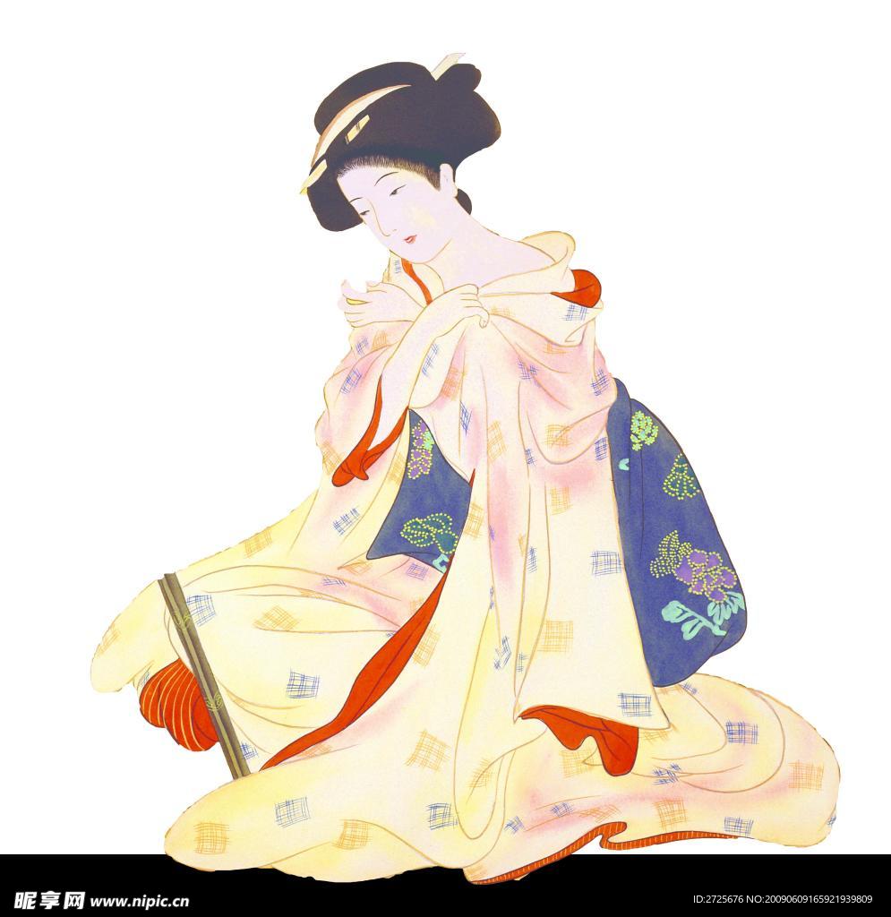 日本艺妓图