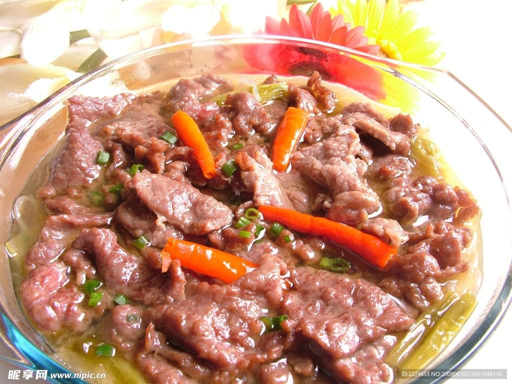 酸菜牛肉
