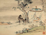 顾洛国画 露宿图