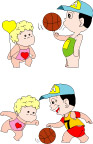 卡通小孩