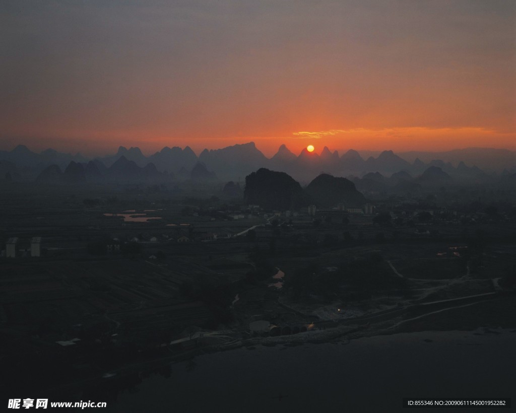 黄昏背景