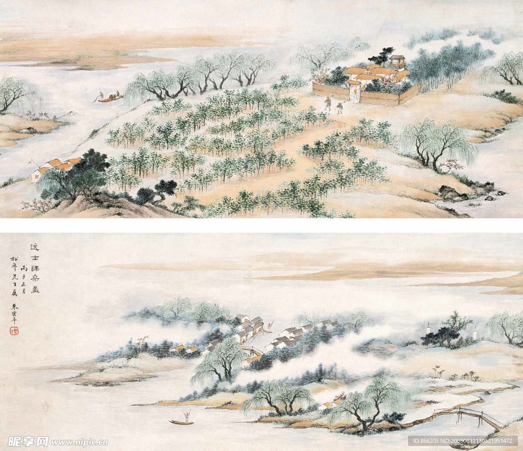 逸士课业图