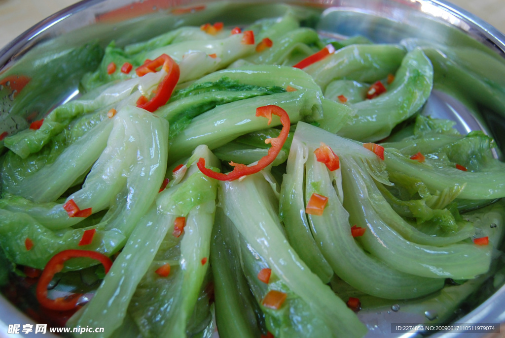 捞起生菜