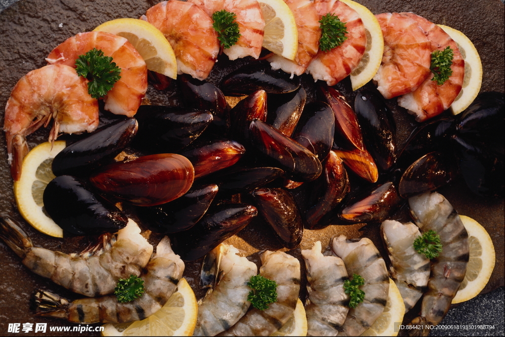 烧烤海鲜 西餐食物 高精度素材图片