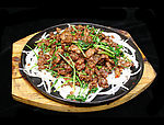 铁板羊肉