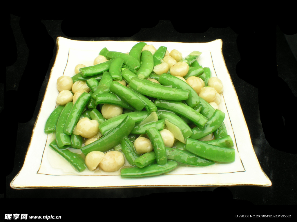 夏果炒甜豆