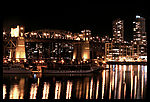 温哥华伯拉德大桥夜景