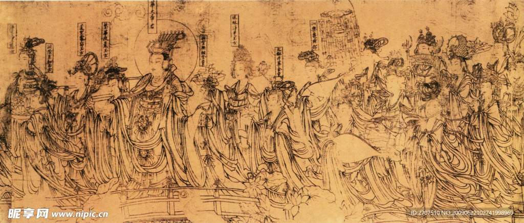 国画 吴道子 线描