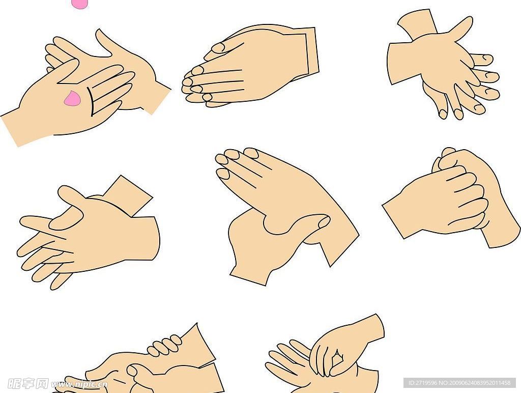 健康洗手七步法