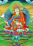 莲花生高清唐卡