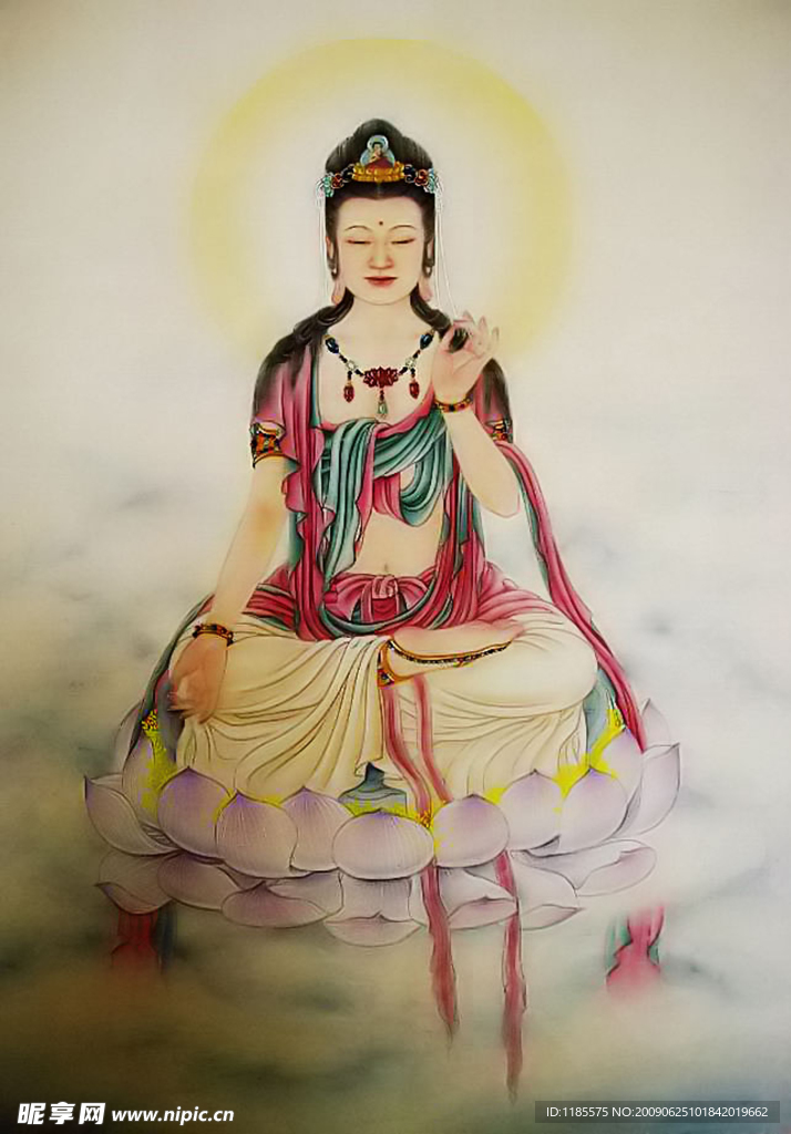 坐莲观音