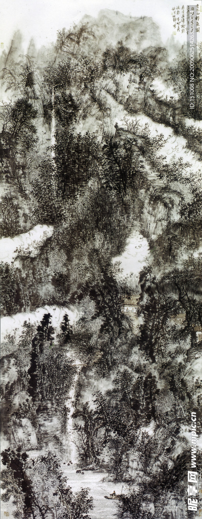 山水水墨画