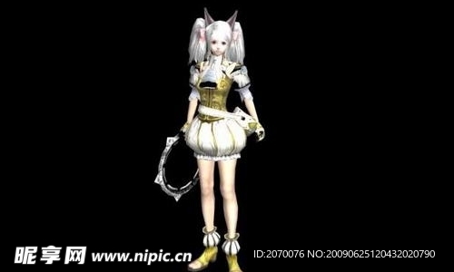 游戏美少女模型