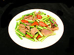 傣味蒜苔炒火腿