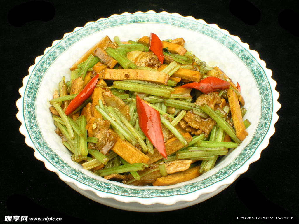 大碗香芹炒香干