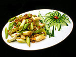 大蒜腊八豆肉末