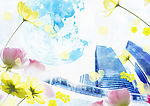 优美环境 地球环保 鲜花  水珠