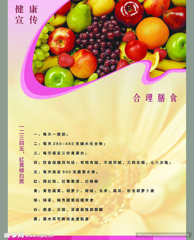健康宣传合理膳食