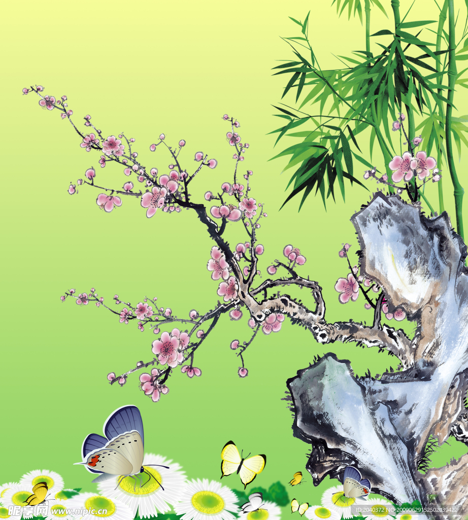假石 竹 桃 蝴蝶