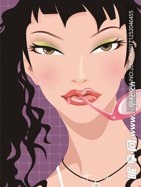 插画女人