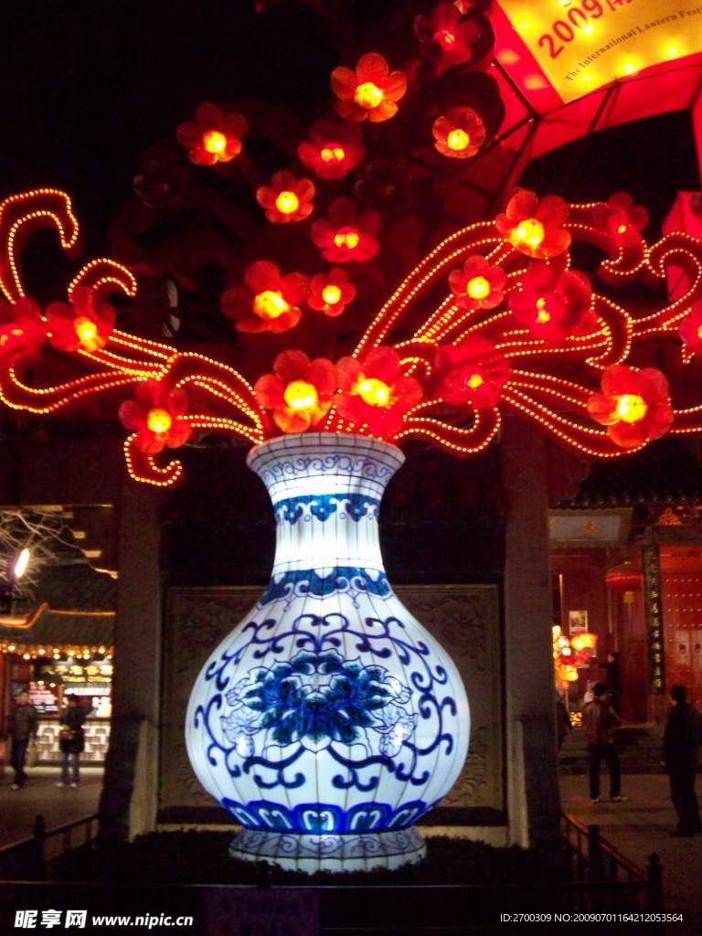 花瓶彩灯