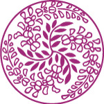 圆形禾花纹