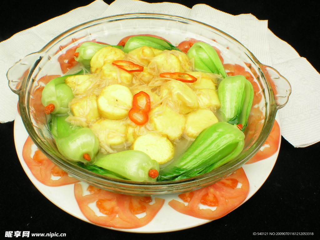 日本豆腐 青菜