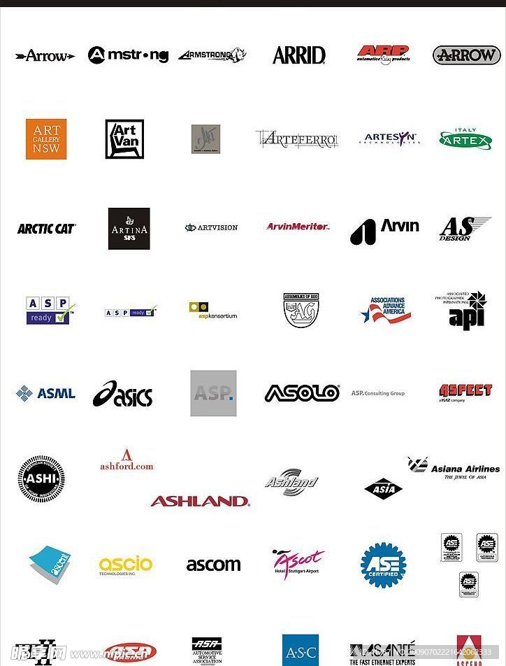 一万枚矢量标志A字557_624