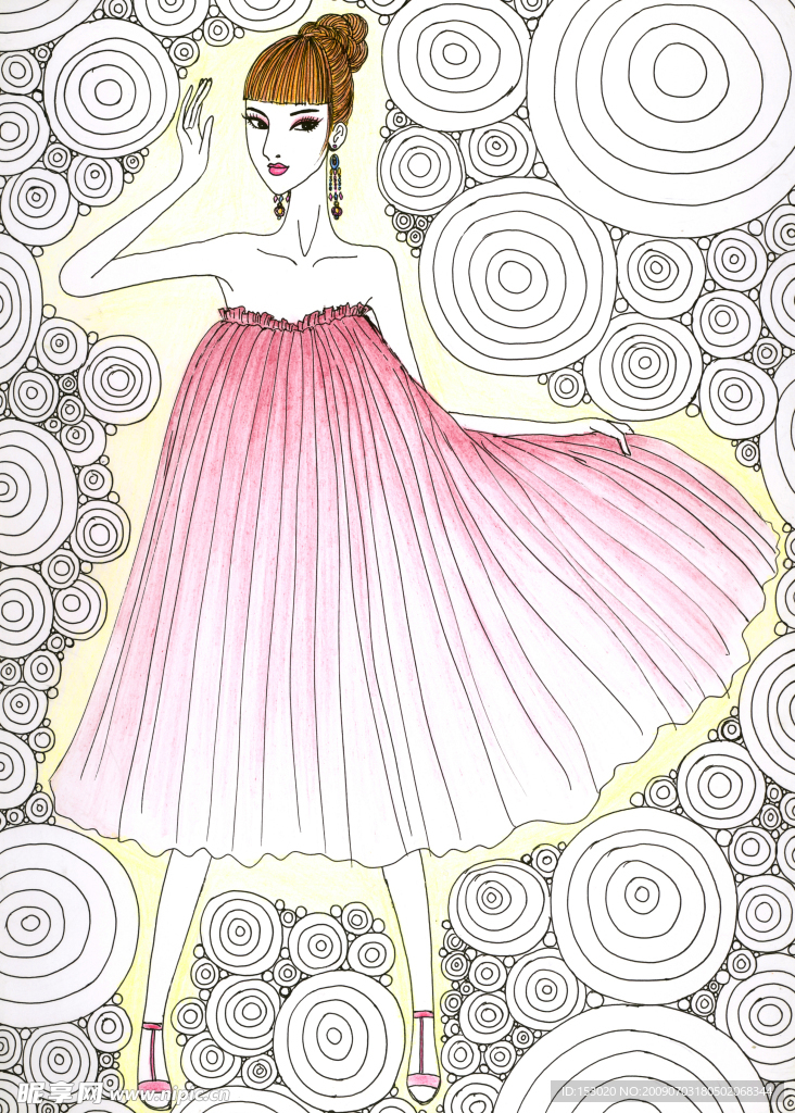 美女插画
