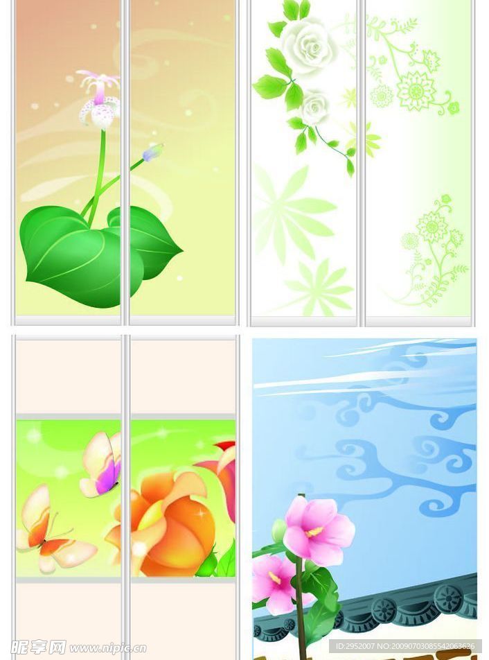 花纹古典移门