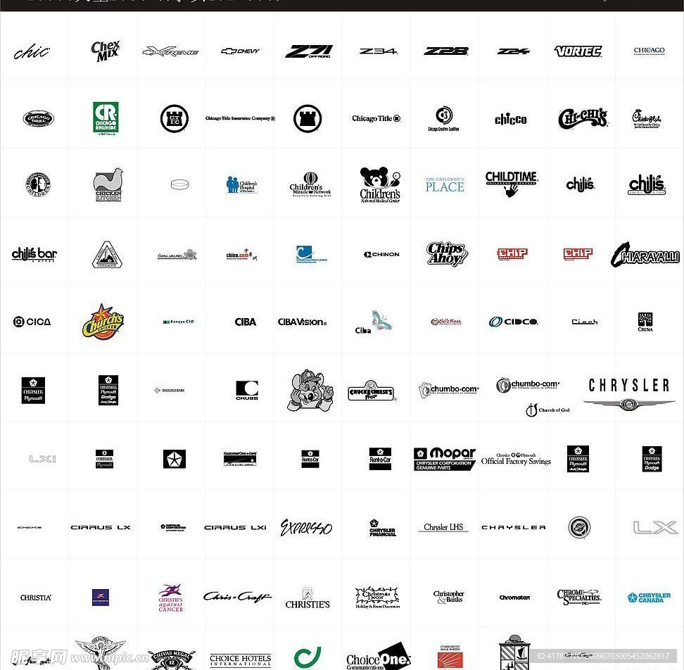 一万枚矢量标志C字401_500